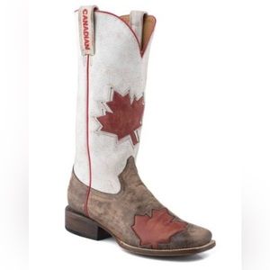Women’s Roper Canadian Flag Cowboy Boots